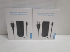 LENOVO 65W USB-C Type-C Laptop Charger AC Adapter GX20P92530 NEW LOT OF 2
