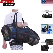 XXL Mesh Duffle Bag for Scuba Dive or Snorkel Gear, Extra Large Snorkeling Equip