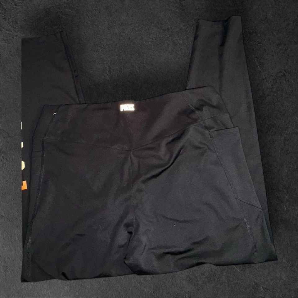 Victoria’s Secret ROSA Negro Leggings LOVE PINK Arco Iris Logo Mujer’s Talla XXL Foto 2 de 3