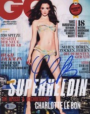 CHARLOTTE LE BON SIGNED PHOTO 8X10 WHITE LOTUS AUTOGRAPH SEXY FEET BAS COA LEGS