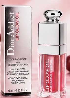 Christian Dior Addict Backstage Lip Glow Cherry Oil Infused  001 Pink  0.20 oz