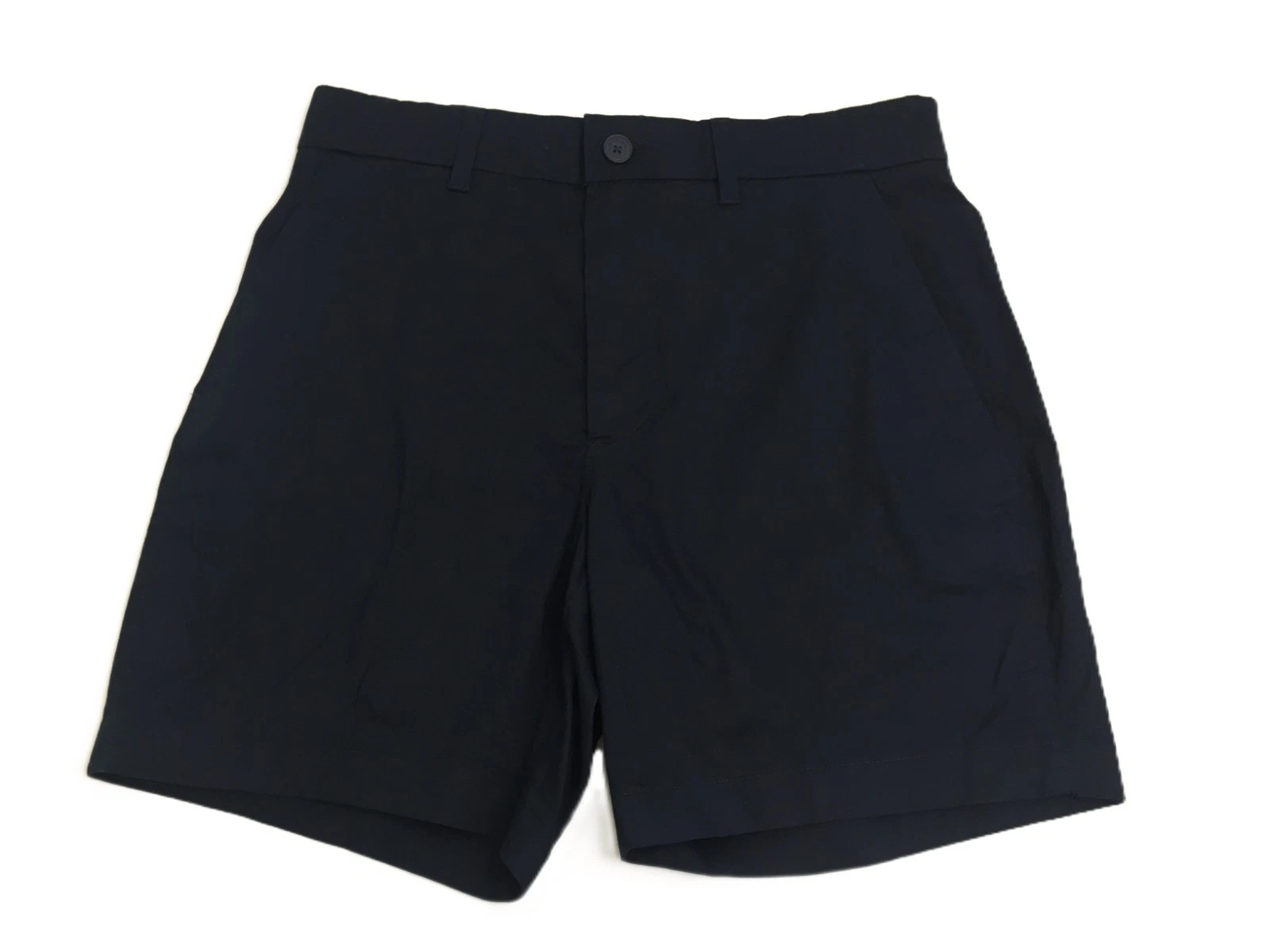 Autograph Men's Chinos Shorts Navy Regular Fit Moisture Wicking Stretchy Zip New