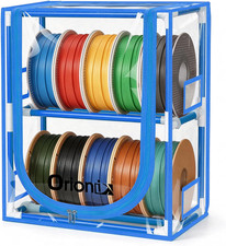 Filament Storage Box, 2 Tier 3D Printer Filament Storage Rack with Transparent D