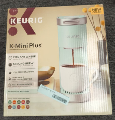 Keurig K-Mini Plus Single Serve K-Cup Pod Coffee Maker - Misty Green - New , G5