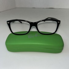 Ray-Ban Eyeglasses Frames RB5228 2000 Shiny Black Rectangle Full Rim 53-17-140