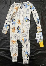 Bluey Baby Pajamas 18 Months One Piece Footless Sleeper Boys Girls Zip Up...