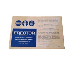 Gilbert Gabriel Erector Set M-6336 Instruction Manual Fold-Out