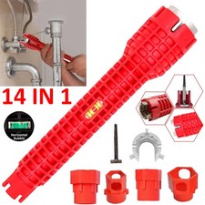 14 IN 1 Faucet Sink Wrench plumbing Tools Pipe Tap Spanner Set Bathroom Kitchen