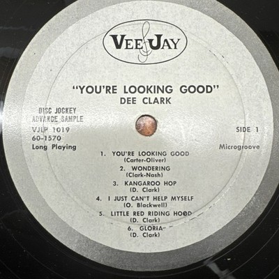 DEE CLARK YOU'RE LOOKING GOOD - VPLP 1019 DISC JOCKEY ADVANCE SAMPLE MICROGROOVE
