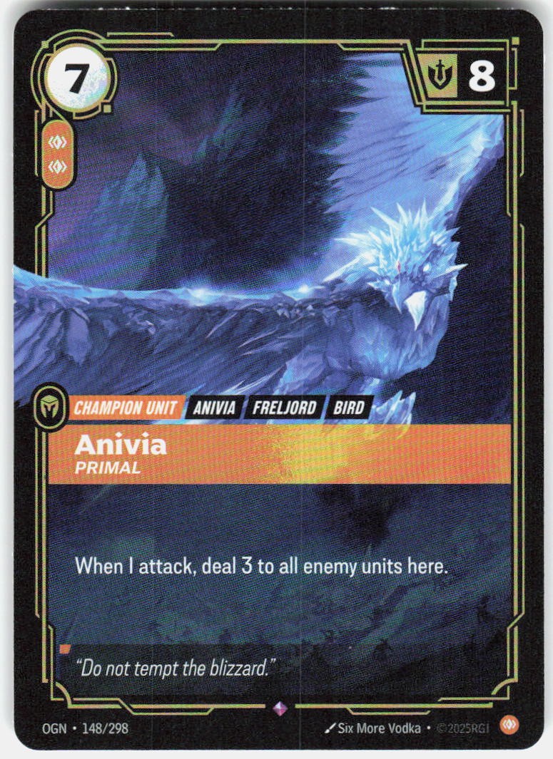 Anivia Primal Foil 148/298 Origins Riftbound League of Legends