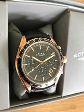 Image of MENS ROTARY ROSE GOLD CHRONOGRAPH WATCH GS00530/04 BNIB