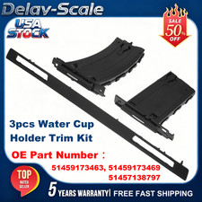 3pcs Black Dashboard Lh Rh Cup Holder Set Trim Panel For Bmw E90 E91 E92 E93 3pcs Black Dashboard Lh Rh Cup Holder Set Trim Panel For Bmw E90 E91 E92 E93