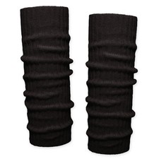 Beinwärmer Damen Grobstrick Bein Stulpen unifarben One Size Yoga Fitness 80er 