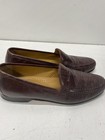 Johnston & Murphy Basketweave Leather Penny Loafer Brown Dress Shoes Size 12 — photo 3
