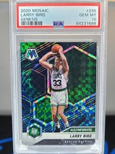 2020-21 Mosaic LARRY BIRD All-Time Greats Genesis Prizm SSP PSA 10