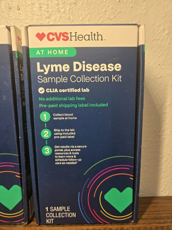 Paquete de 2 kit de prueba de recolección de muestras de enfermedad de Lyme CVS en casa caducidad 5/2027 Foto 2 de 2