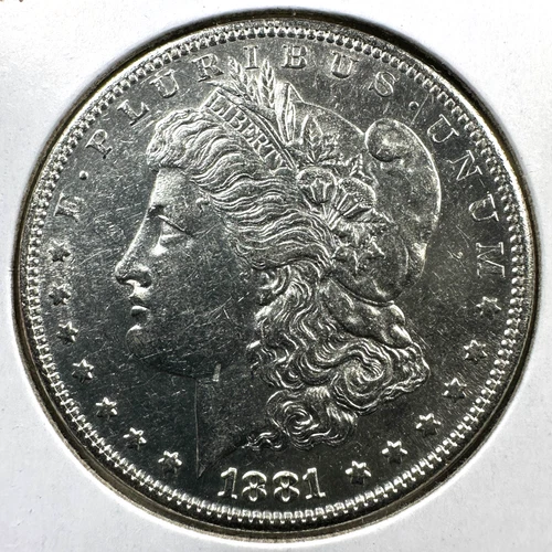 1881-S $1 Morgan Silver Dollar, UNC/AU Slider (88736)
