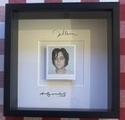 Andy Warhol "Signed" John Lennon Replica Polaroid (1971) Deep Box Frame. 