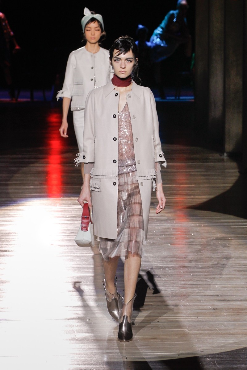 Marc Jacobs Runway Spring 2012 Blue Sheer Sequin Embellished Vest S View 3