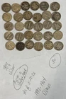 Lot of 25 Silver Dimes Circulated Mixed Dates