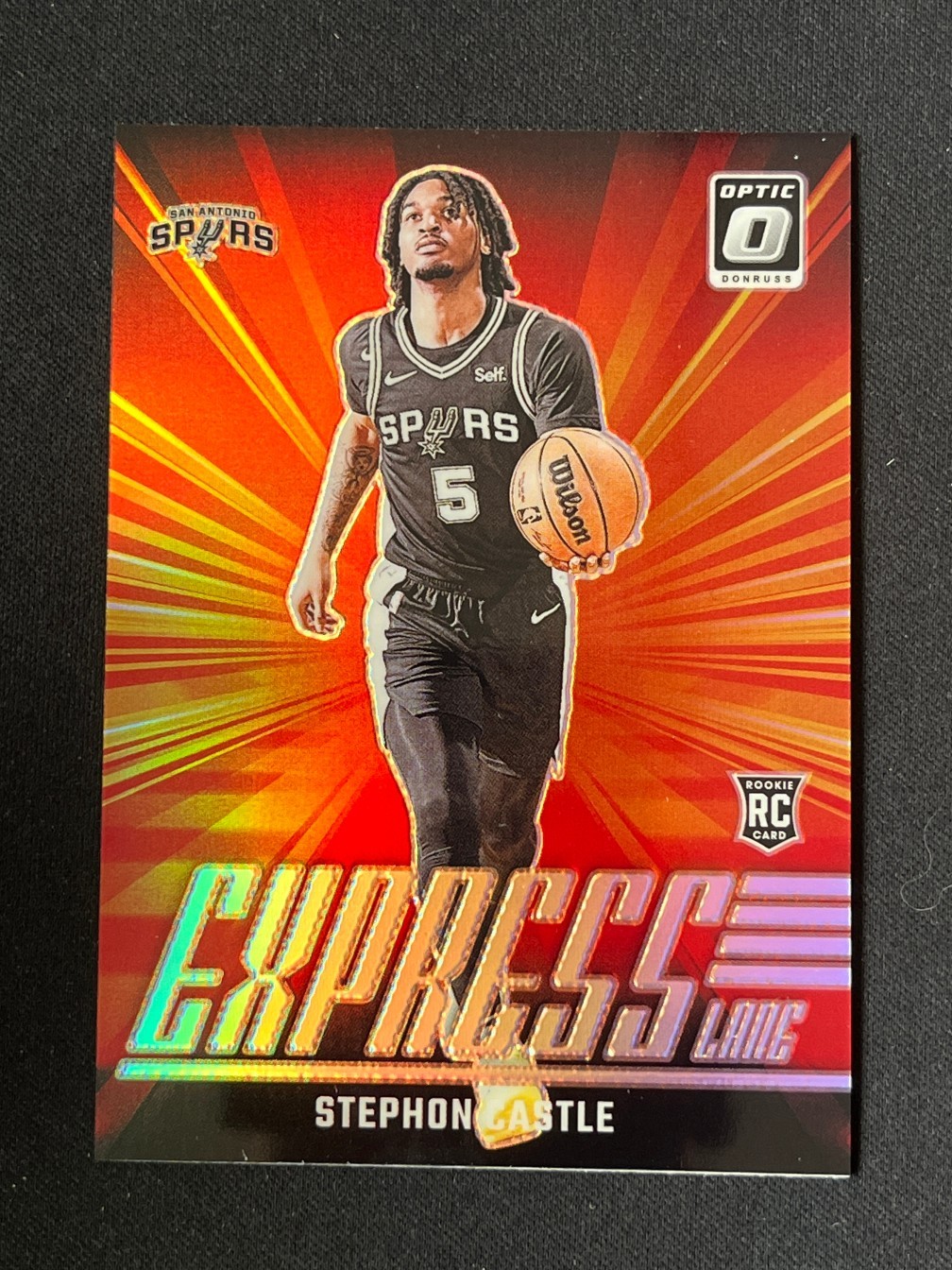 Stephon Castle 2024-25 Panini Donruss Optic RC Express Lane Silver #1