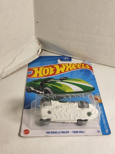 2024 Hot Wheels HW Celebration Racers 1/10- HW BRAILLE TWIN MILL - Green - HTC99 - Picture 3 of 12
