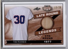 2021 Leaf Lumber Baseball Late Round Legends Tim Raines BAT EXPOS 13/20