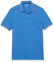 Poloshirt Herren Baumwolle Slim Fit Blau Streifen M Amazon Essentials