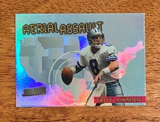 Troy Aikman 1997 Stadium Club Aerial Assault Dallas Cowboys