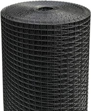 Black Hardware Cloth 1/2 inch 36 x 100 Ft 19 Gauge, Coated Wire Mesh Roll, Chick