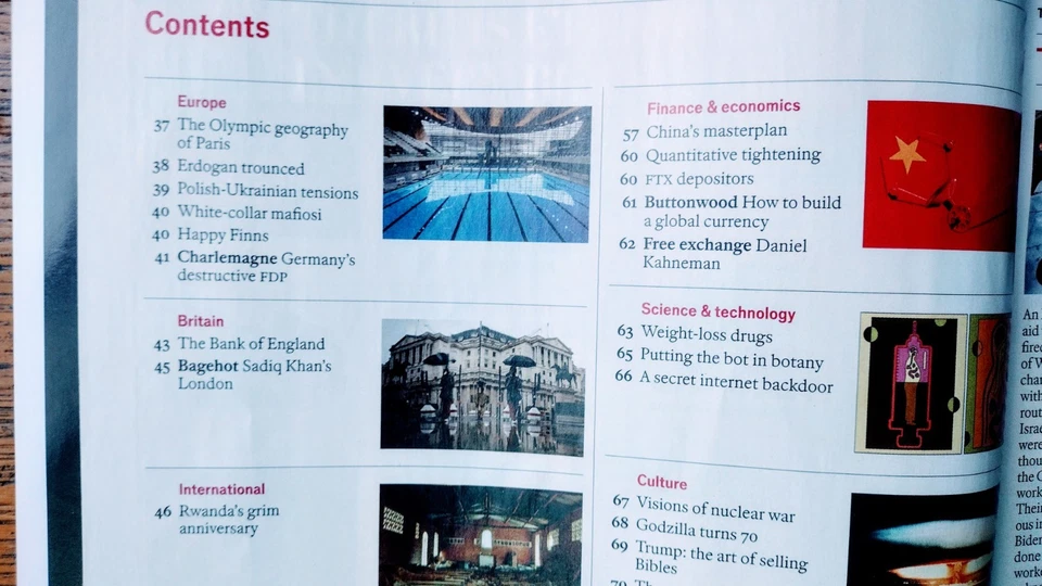 The Economist Magazine April 6th-12th 2024 CHINA'S RISKY REBOOT - Image 2 of 4