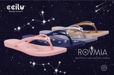 Ccilu Stepping Stones Rovmia Flip Flops w/Swarovski Crystal and Acupressure Tech