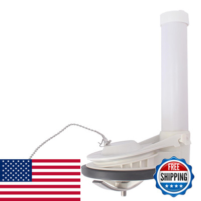 Finfuture Universal Toilet Flush Valve 2-Inch One Piece Toilet Replacement
