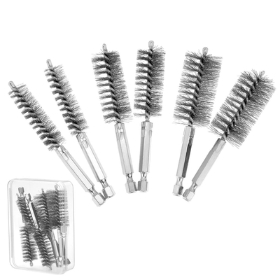 #ad Copper Tube Pipe Cleaner Brush Set 6 PCS 1 2quot; 3 4quot; 1quot; Pipe Cleaning Bore Bru... $18.20