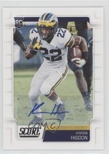 2019 Score Rookies Signatures Karan Higdon #341 Auto 7i2