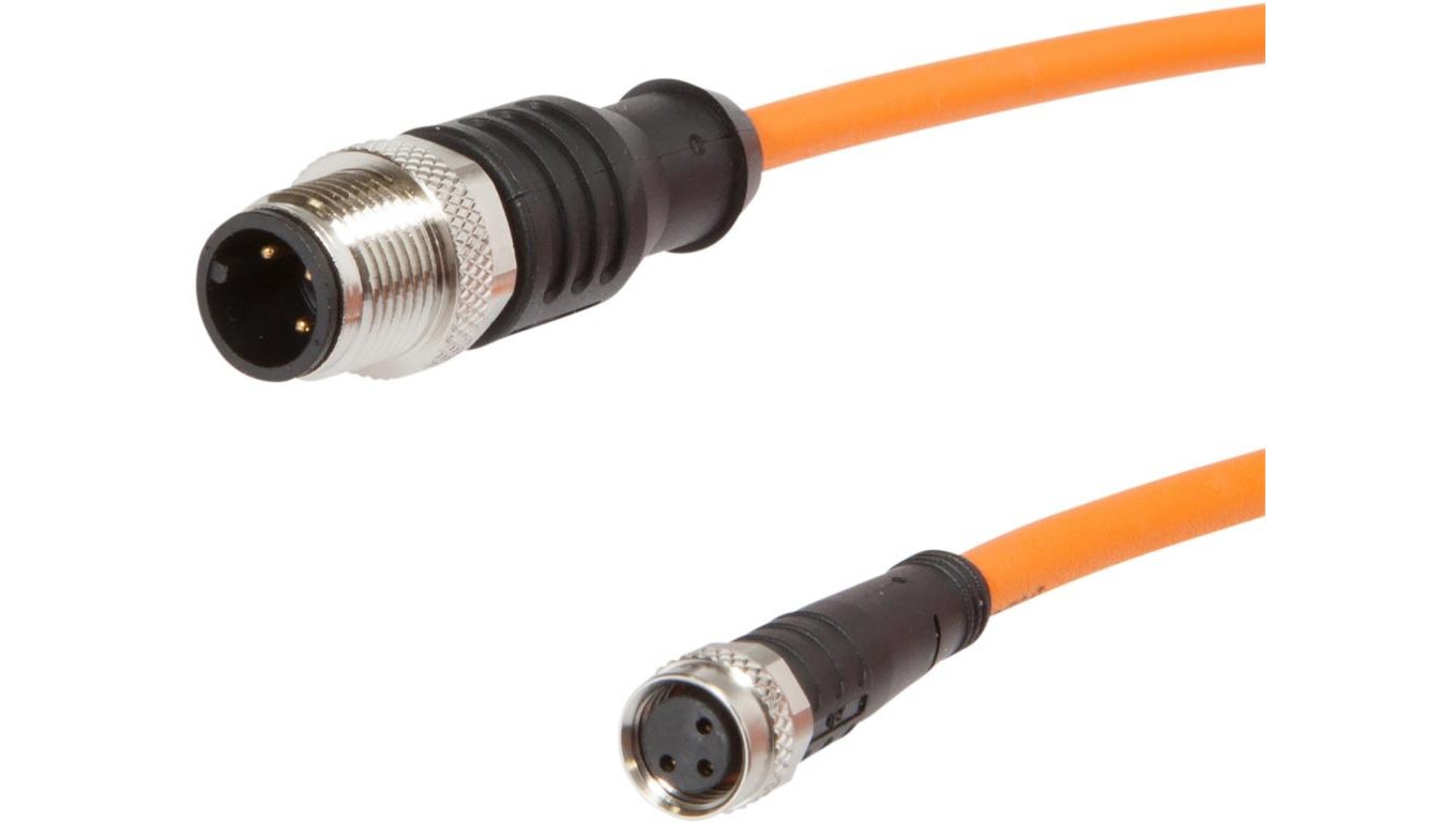 Interconnect Cable 3m Female M8 3 Pin Straight VK30RF84