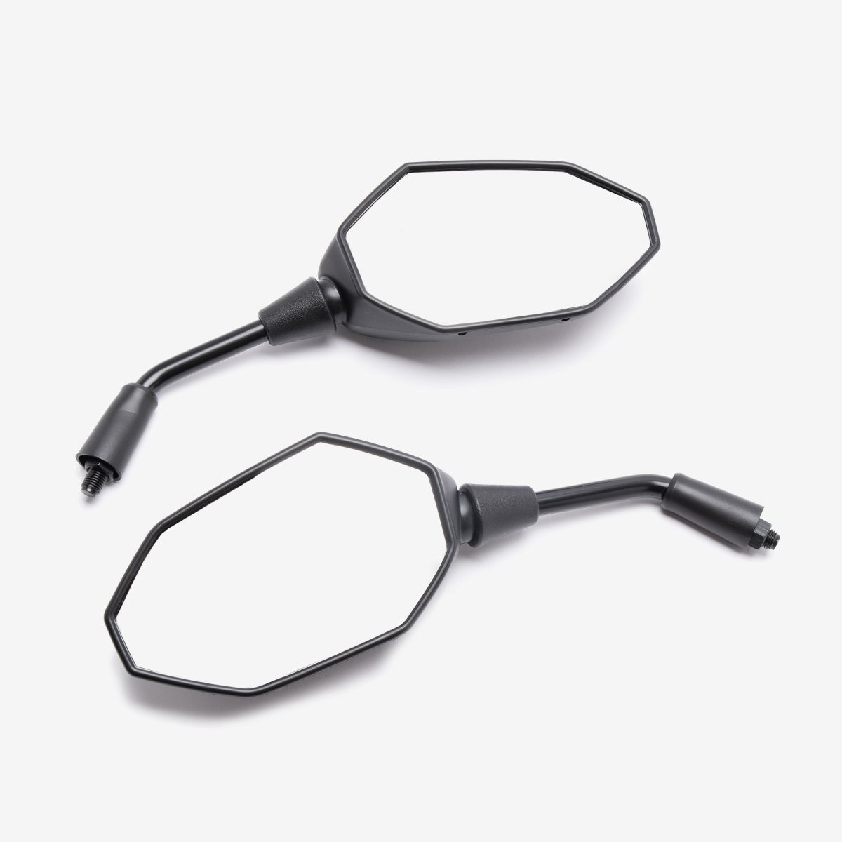Pair of Mirrors Screw-On Black Side View Side Mirror Scooter MRL128 Left/Right