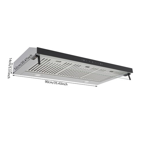 3 Gears Kitchen Under Cabinet Range Hood Vent Hood Slim Kitchen Range Hood