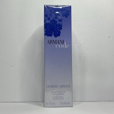 Giorgio Armani Code 2.5 oz - 75 ml Eau de Toilette Spray for Women NEW & SEALED