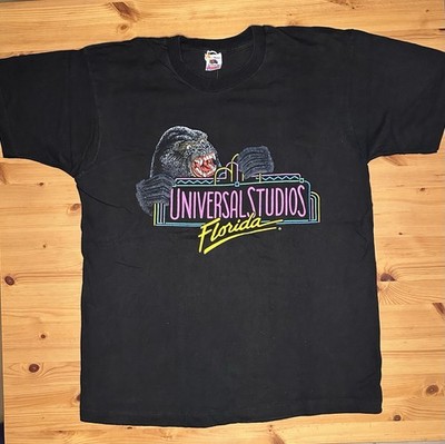 Vintage Universal Studios Florida Retro Men s Black T Shirt King Kong Size XL