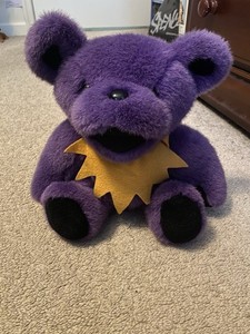 Greatful Dead Vintage Joined Purple Bear 12” Plush Posable Doll Stuffed Animal