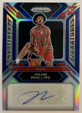2023-24 Panini Prizm - Julian Phillips - Sensational Signatures - Blue #49/49