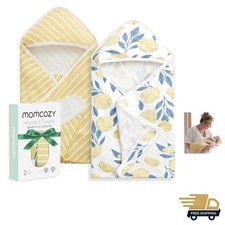 Baby Hooded Towels Set Cotton Viscose 28x28 Inch Absorbent Soft