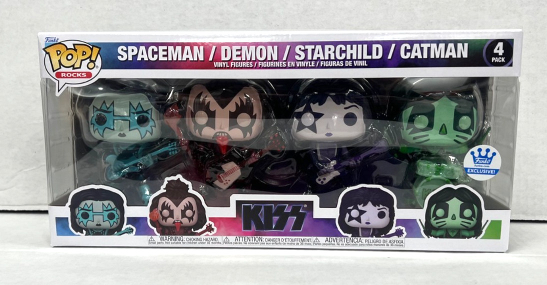 Kiss 4-Pack POP! Figure Set 2024 Funko New