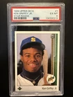 1989 Upper Deck - Star Rookie Ken Griffey Jr #1 (RC) - PSA 6, Just Graded