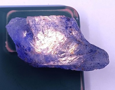 Natural Dyed African Blue Sapphire Rough 384.00 Ct Certified Loose Gemstone 6DJF
