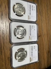 1950-P NGC MS62 FBL ,1951 MS61, 1951 S MS62 Pure White Flashy (3) Coin Lot PQ++