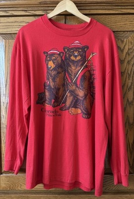 Vintage Pikes Peak Colorado Long Sleeve Bears T-Shirt XL, Stedman Tag