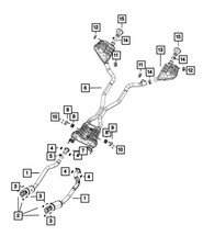 Genuine Mopar Exhaust Resonator And Pipe Left 5181685AM