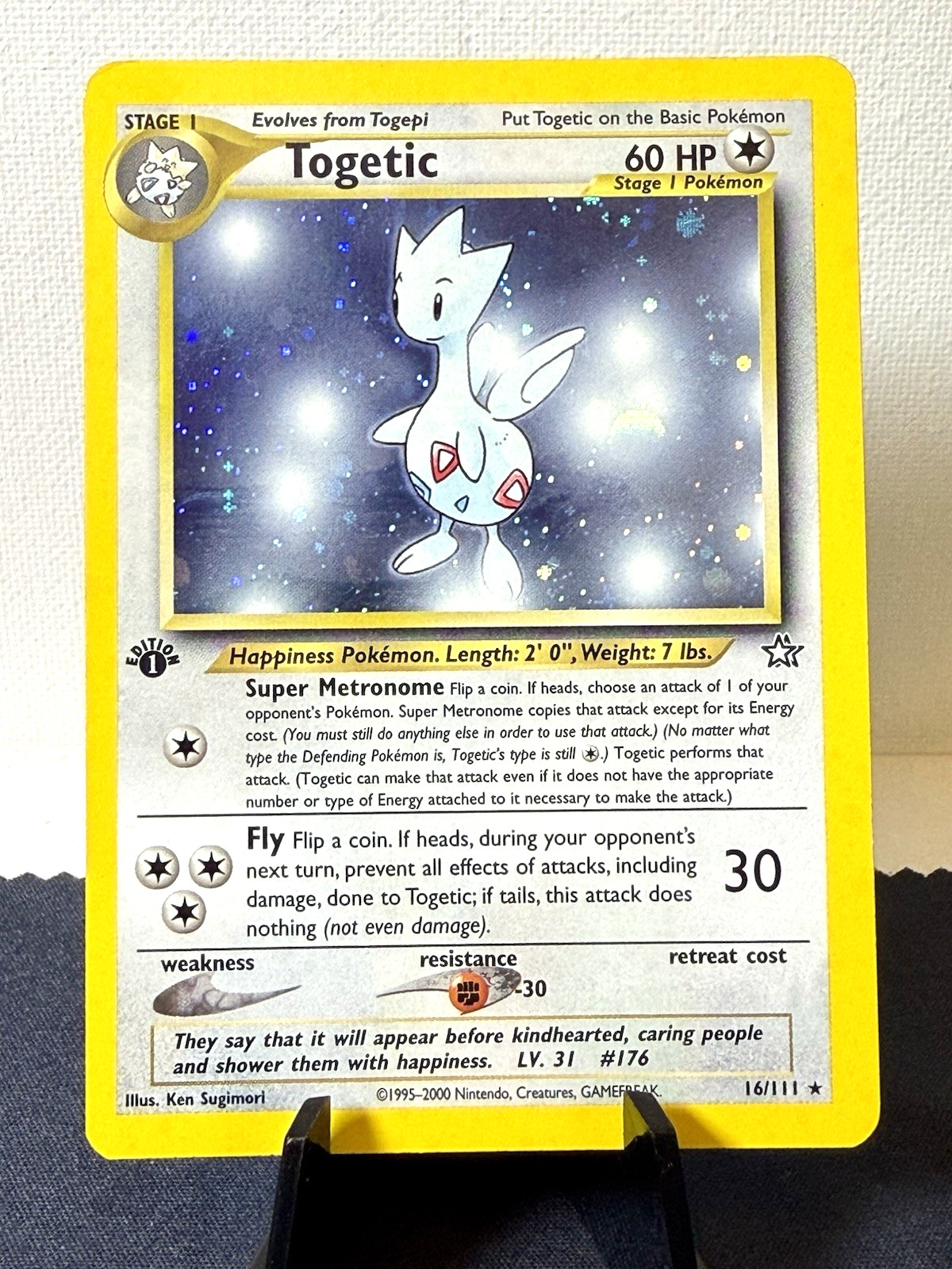 Pokemon TCG: 2000 Neo Genesis 1st Edition Togetic 16/111 Holo Rare NM